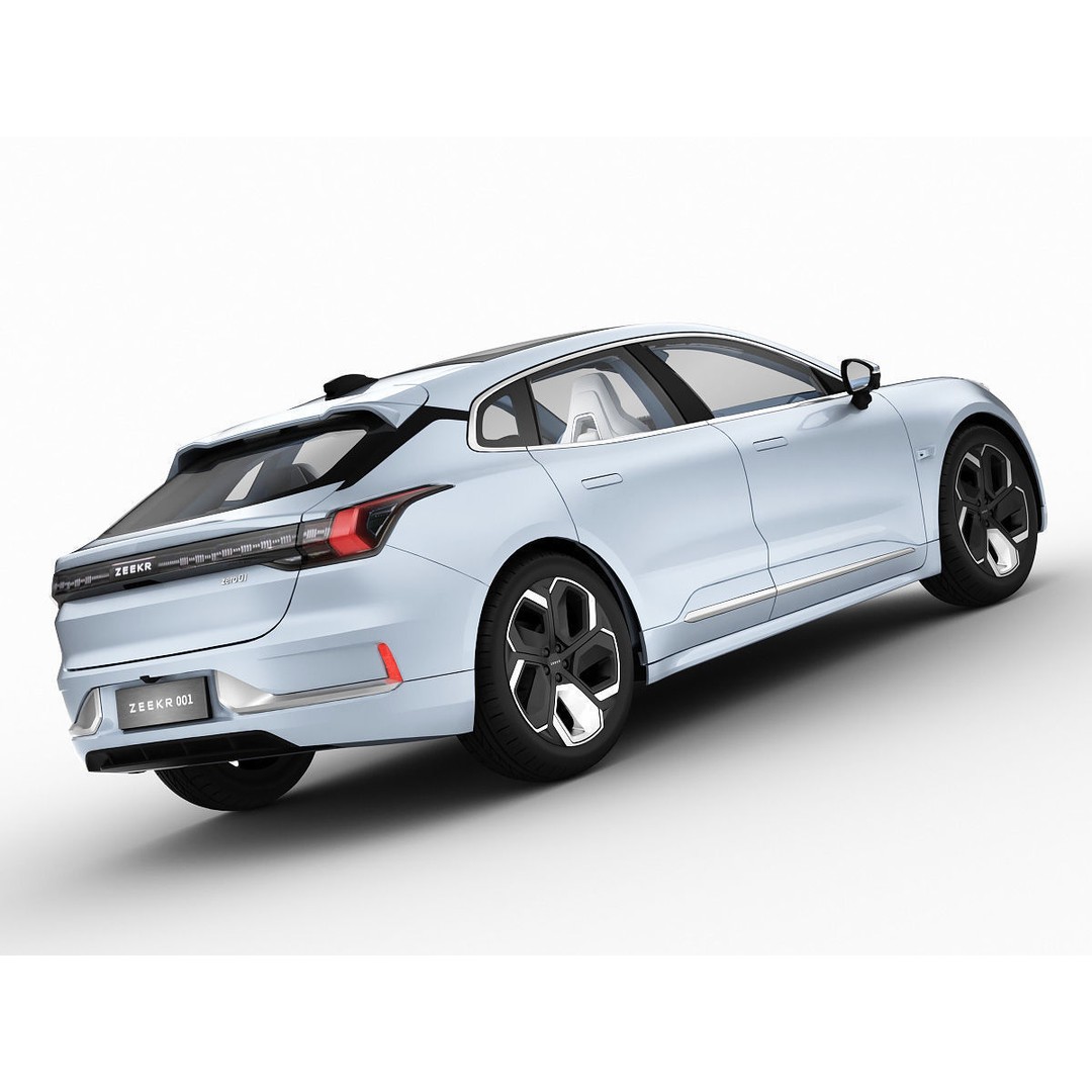 2022 ZEEKR 001 3D Model – High Detail Sport Car, FBX, Blender - View 12