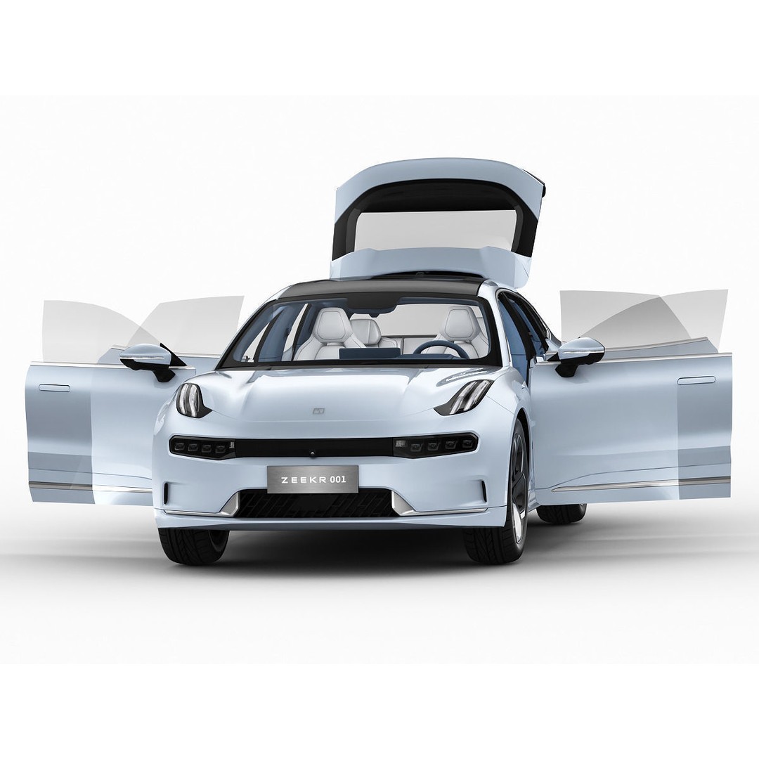 2022 ZEEKR 001 3D Model – High Detail Sport Car, FBX, Blender - View 16