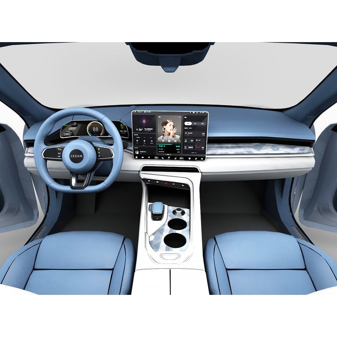 2022 ZEEKR 001 3D Model – High Detail Sport Car, FBX, Blender - View 18
