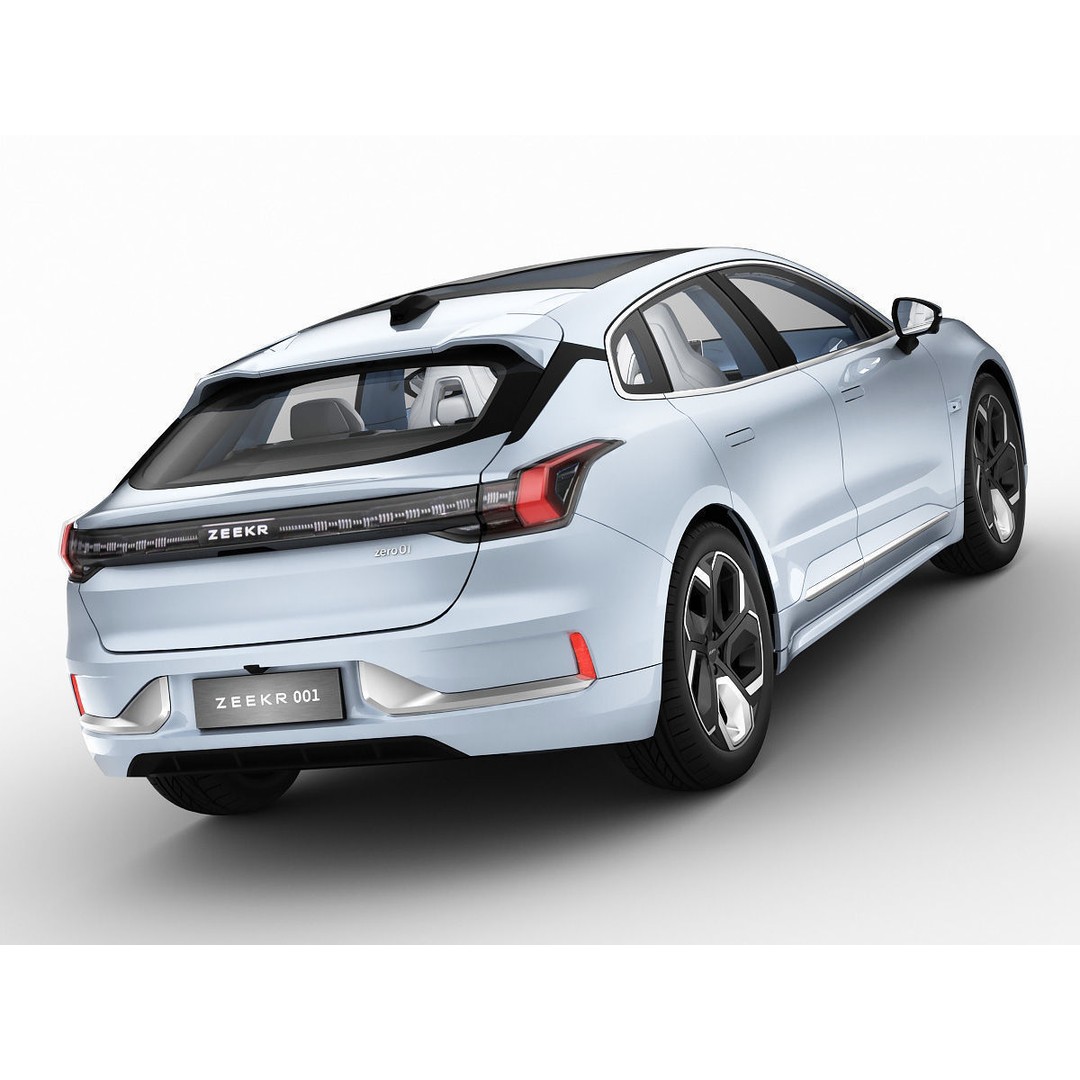 2022 ZEEKR 001 3D Model – High Detail Sport Car, FBX, Blender - View 20