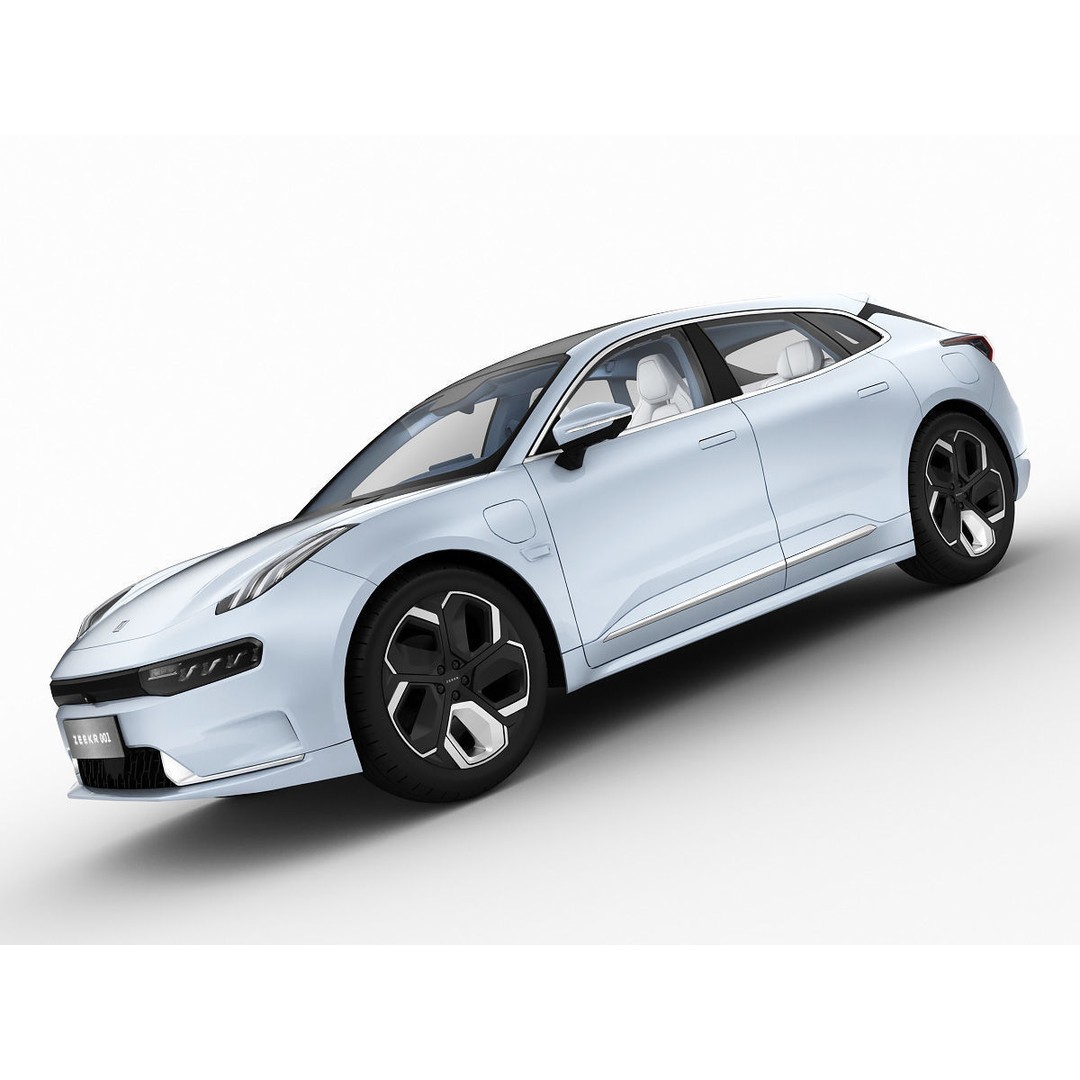 2022 ZEEKR 001 3D Model – High Detail Sport Car, FBX, Blender - View 21