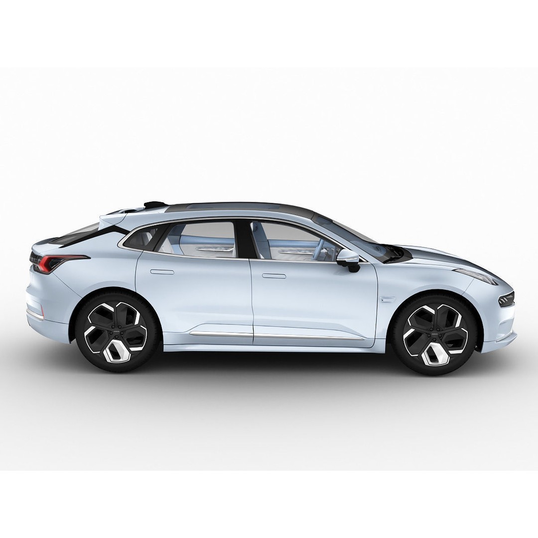 2022 ZEEKR 001 3D Model – High Detail Sport Car, FBX, Blender - View 22