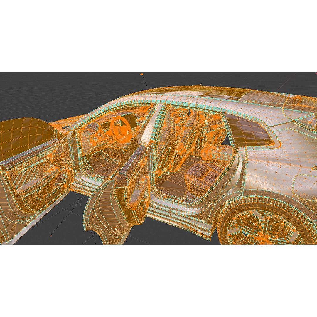 2022 ZEEKR 001 3D Model – High Detail Sport Car, FBX, Blender - View 29