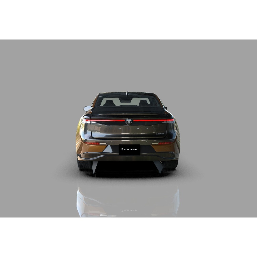Toyota Crown Cross 2022 3D Model – High Poly Luxury Sedan, FBX, OBJ, Blender - View 12