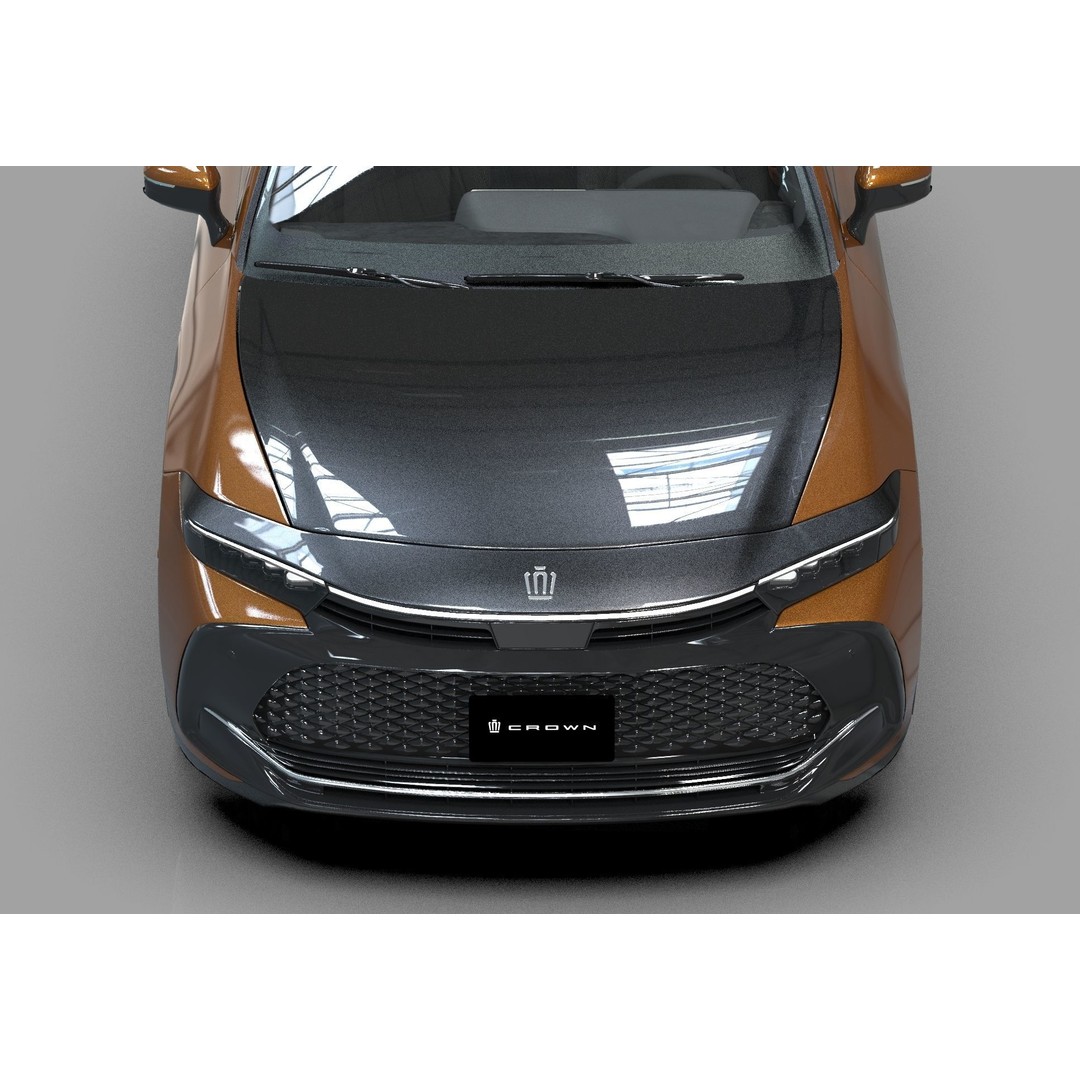 Toyota Crown Cross 2022 3D Model – High Poly Luxury Sedan, FBX, OBJ, Blender - View 16