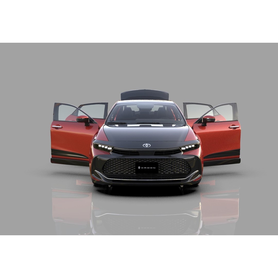 Toyota Crown Cross 2022 3D Model – High Poly Luxury Sedan, FBX, OBJ, Blender - View 26