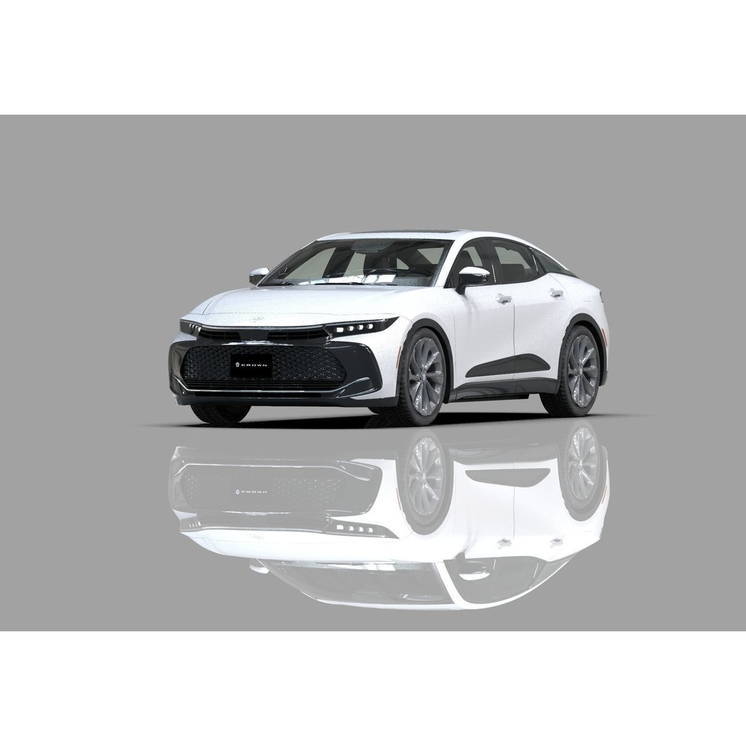 Toyota Crown Cross 2022 3D Model – High Poly Luxury Sedan, FBX, OBJ, Blender - View 29