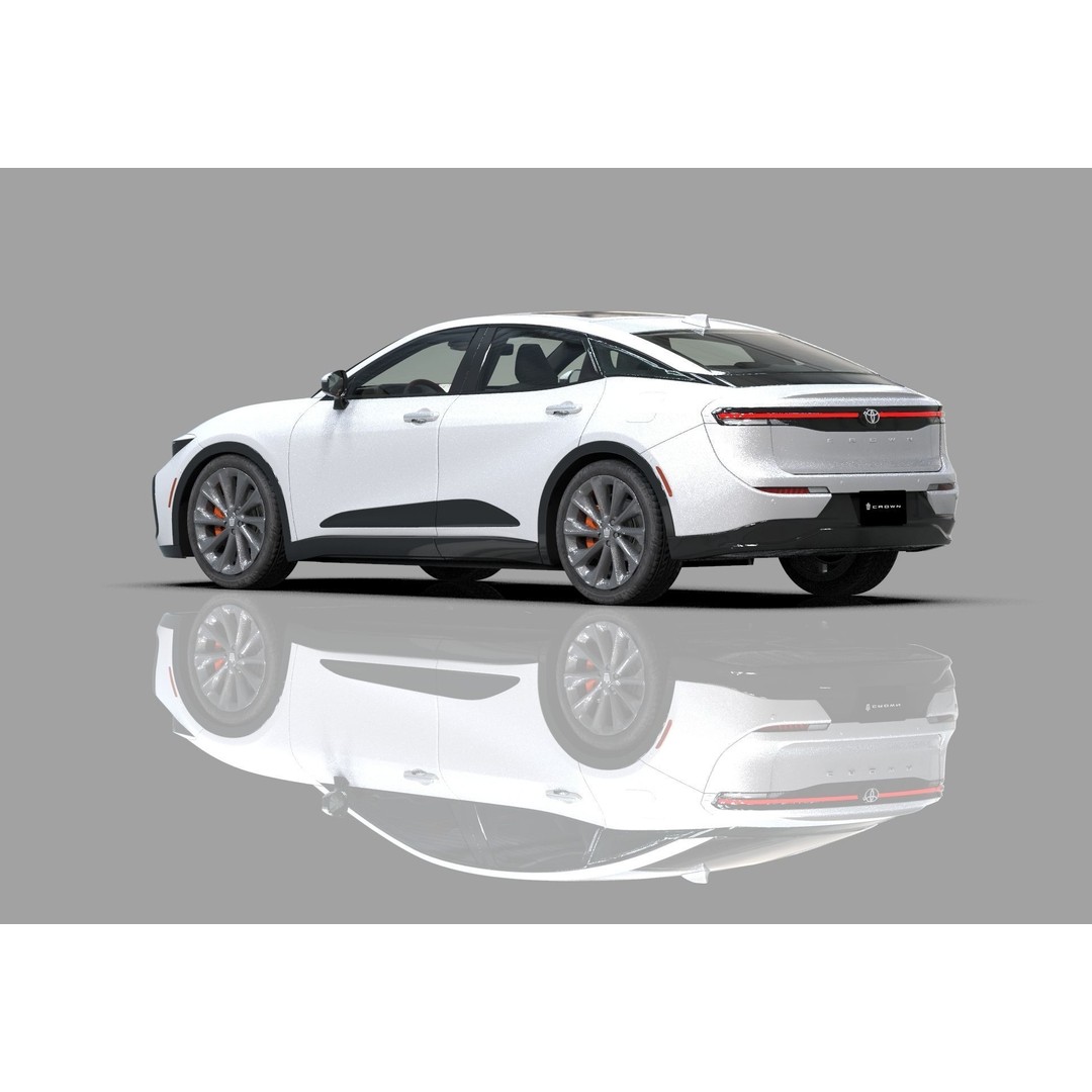 Toyota Crown Cross 2022 3D Model – High Poly Luxury Sedan, FBX, OBJ, Blender - View 30