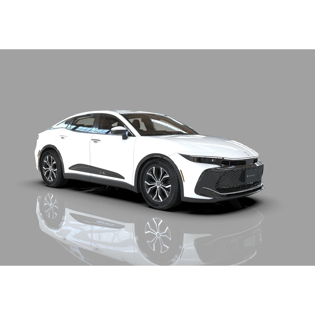 Toyota Crown Cross 2022 3D Model – High Poly Luxury Sedan, FBX, OBJ, Blender - View 32