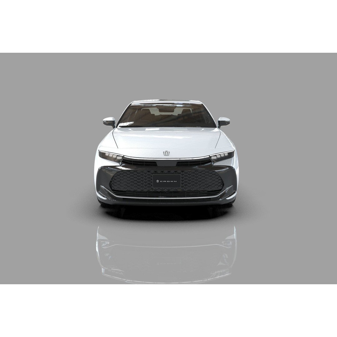 Toyota Crown Cross 2022 3D Model – High Poly Luxury Sedan, FBX, OBJ, Blender - View 33
