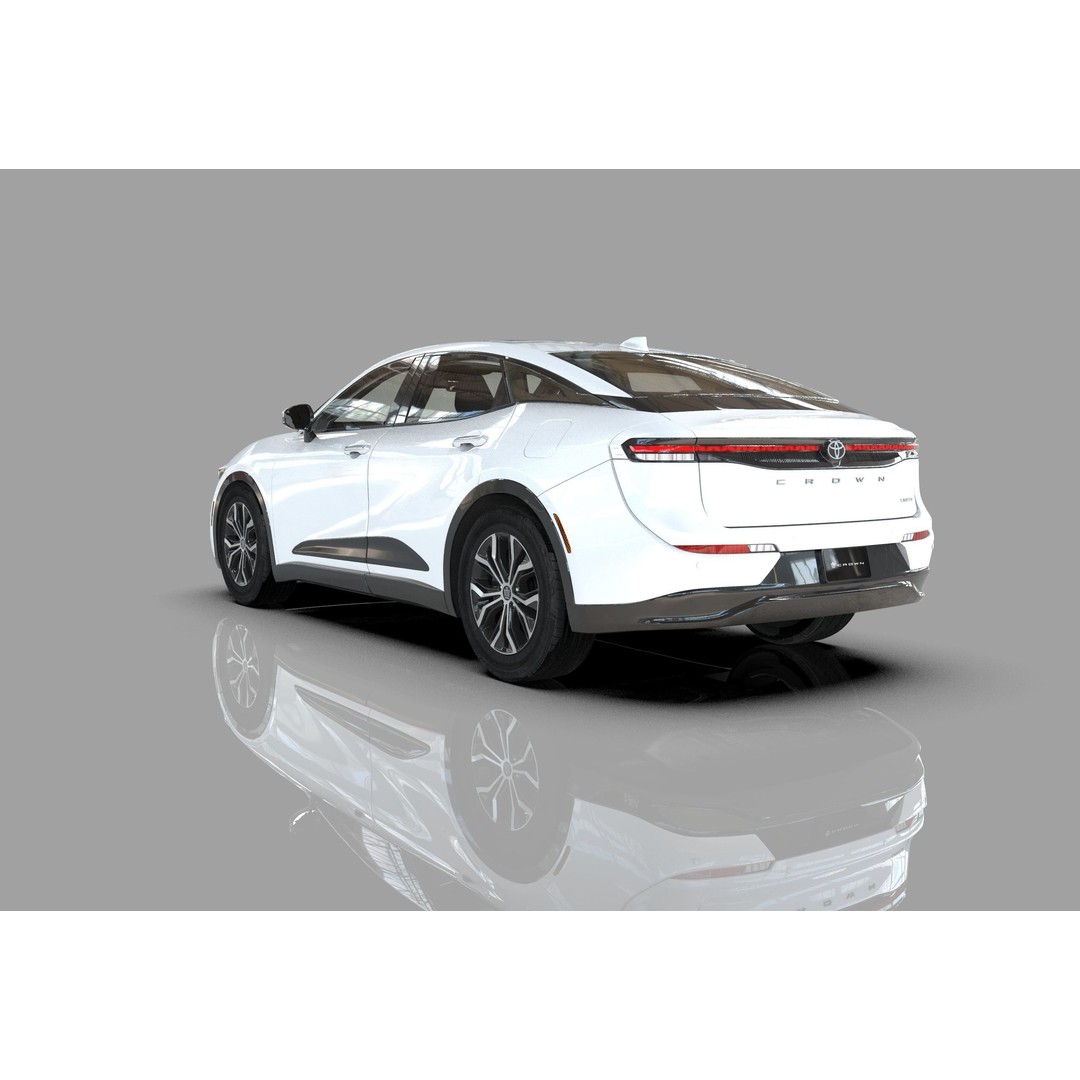 Toyota Crown Cross 2022 3D Model – High Poly Luxury Sedan, FBX, OBJ, Blender - View 35