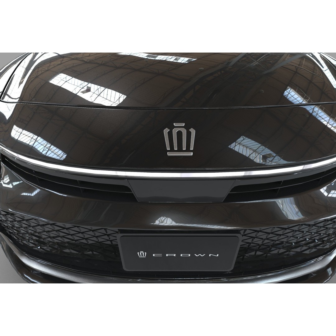 Toyota Crown Cross 2022 3D Model – High Poly Luxury Sedan, FBX, OBJ, Blender - View 38