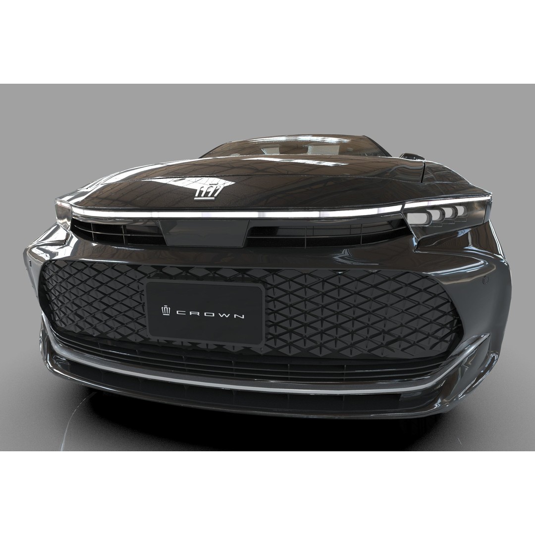 Toyota Crown Cross 2022 3D Model – High Poly Luxury Sedan, FBX, OBJ, Blender - View 39