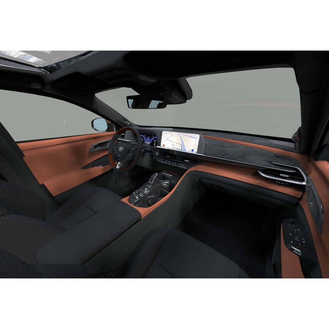 Toyota Crown Cross 2022 3D Model – High Poly Luxury Sedan, FBX, OBJ, Blender - View 40