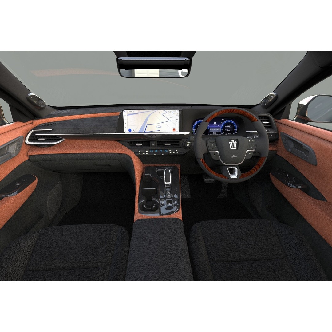 Toyota Crown Cross 2022 3D Model – High Poly Luxury Sedan, FBX, OBJ, Blender - View 41