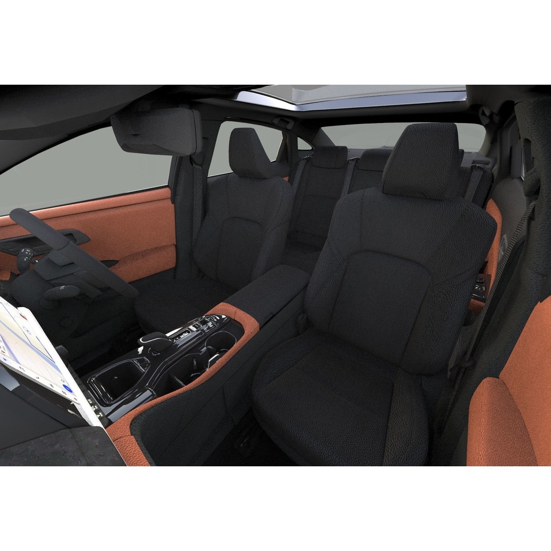 Toyota Crown Cross 2022 3D Model – High Poly Luxury Sedan, FBX, OBJ, Blender - View 46