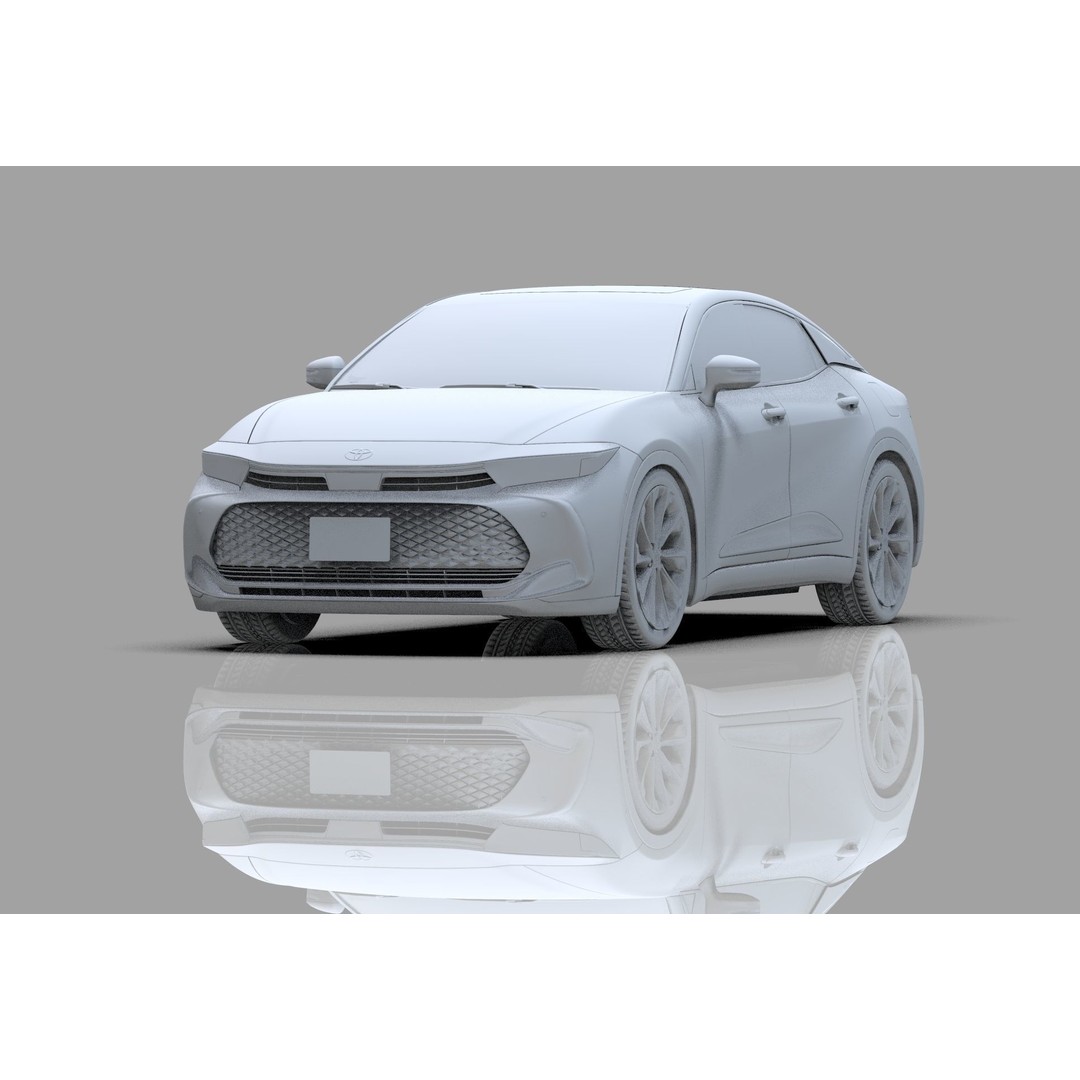 Toyota Crown Cross 2022 3D Model – High Poly Luxury Sedan, FBX, OBJ, Blender - View 49