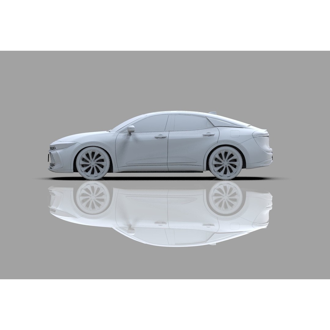 Toyota Crown Cross 2022 3D Model – High Poly Luxury Sedan, FBX, OBJ, Blender - View 50