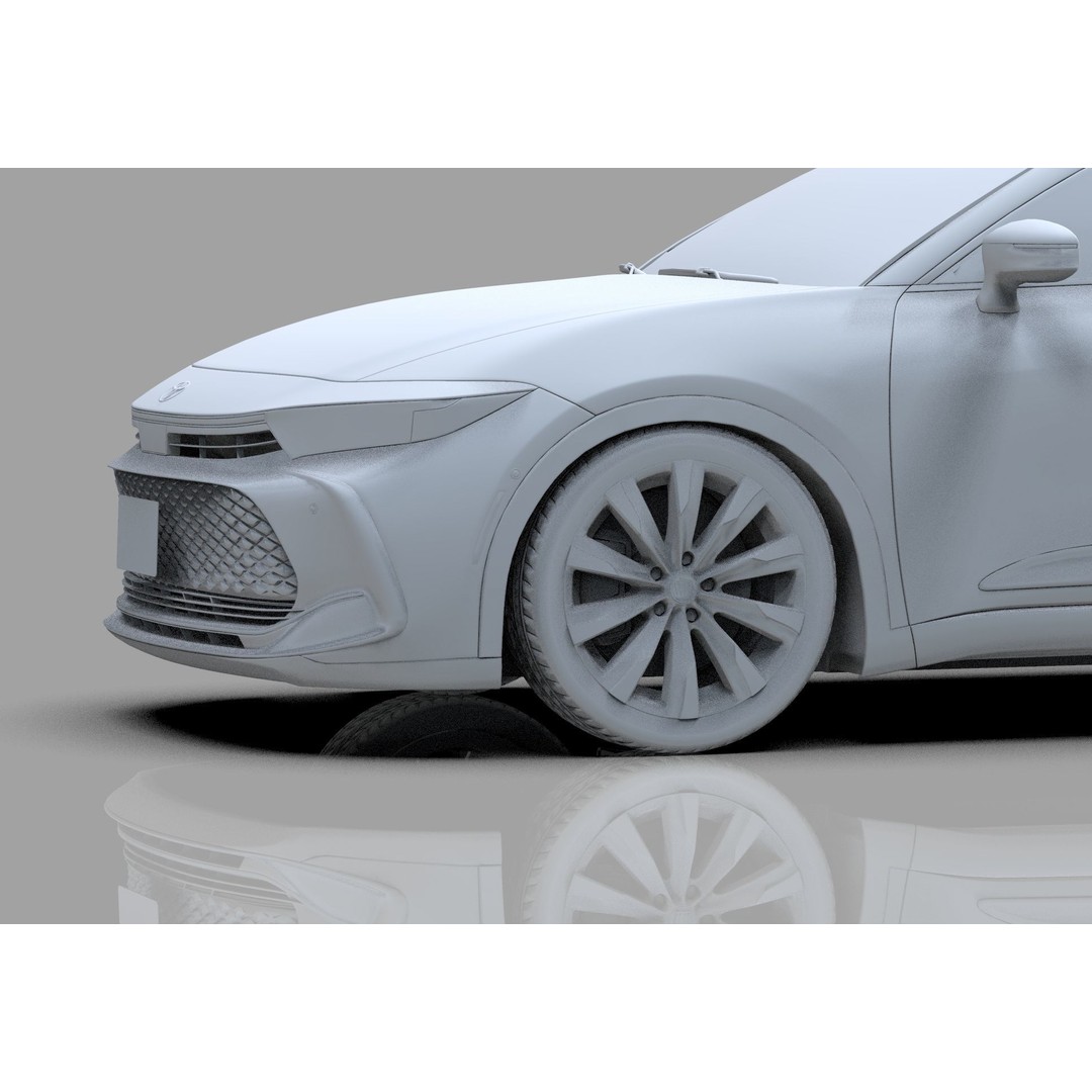 Toyota Crown Cross 2022 3D Model – High Poly Luxury Sedan, FBX, OBJ, Blender - View 54