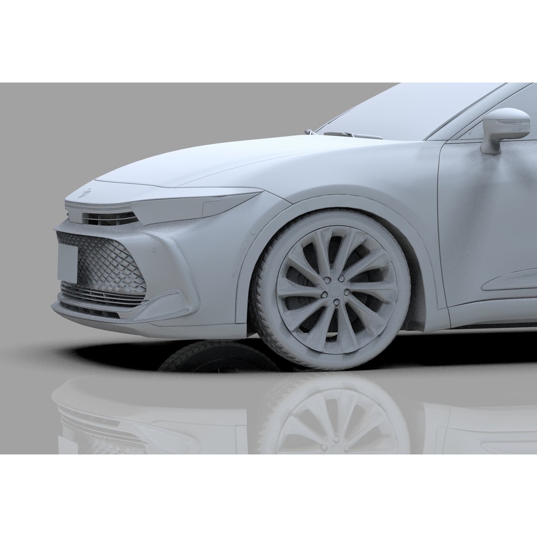 Toyota Crown Cross 2022 3D Model – High Poly Luxury Sedan, FBX, OBJ, Blender - View 56