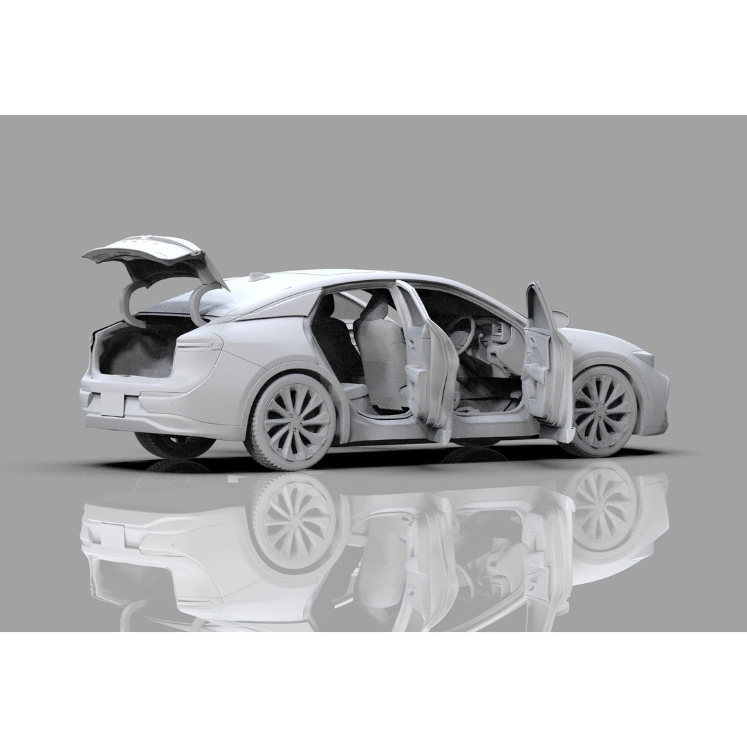 Toyota Crown Cross 2022 3D Model – High Poly Luxury Sedan, FBX, OBJ, Blender - View 58