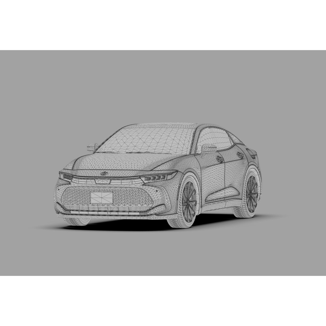 Toyota Crown Cross 2022 3D Model – High Poly Luxury Sedan, FBX, OBJ, Blender - View 64