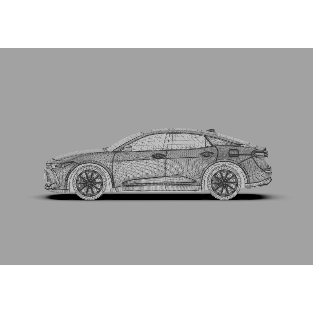 Toyota Crown Cross 2022 3D Model – High Poly Luxury Sedan, FBX, OBJ, Blender - View 65