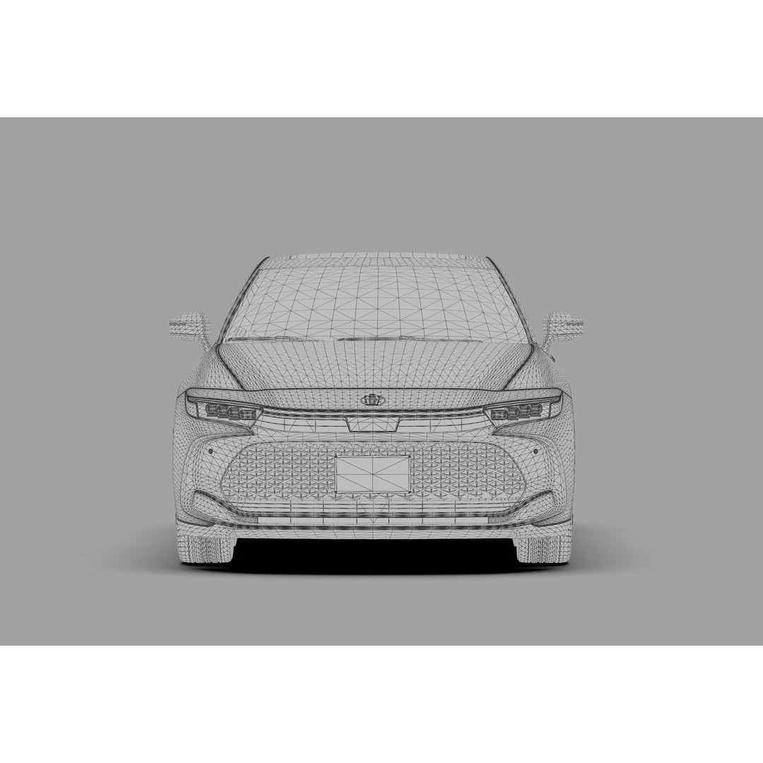 Toyota Crown Cross 2022 3D Model – High Poly Luxury Sedan, FBX, OBJ, Blender - View 67