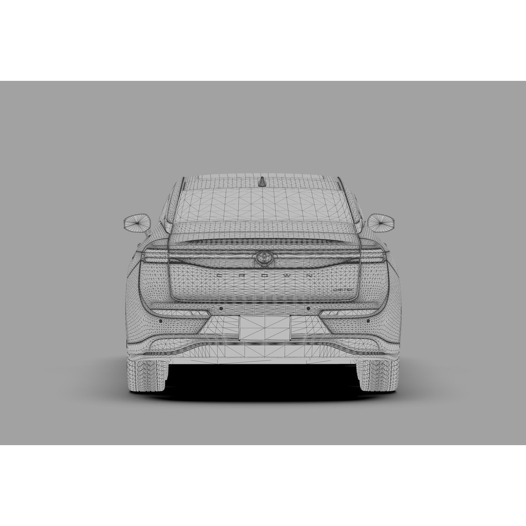 Toyota Crown Cross 2022 3D Model – High Poly Luxury Sedan, FBX, OBJ, Blender - View 68