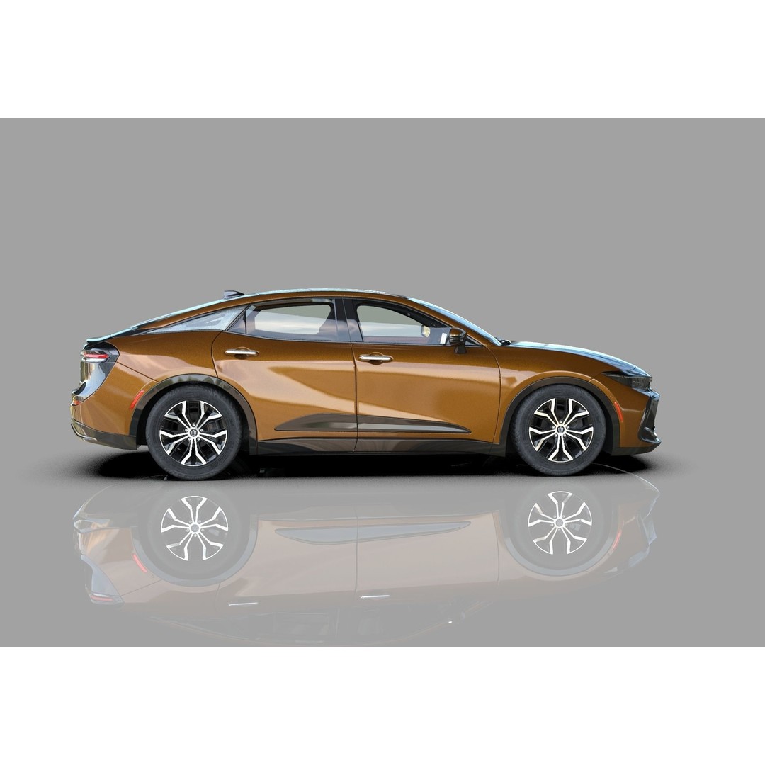 Toyota Crown Cross 2022 3D Model – High Poly Luxury Sedan, FBX, OBJ, Blender - View 7