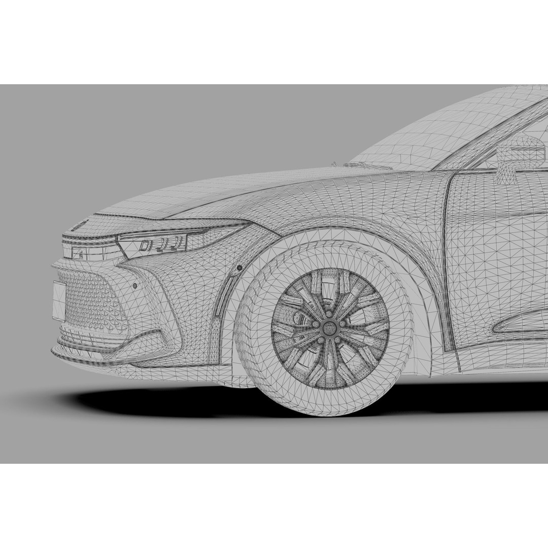 Toyota Crown Cross 2022 3D Model – High Poly Luxury Sedan, FBX, OBJ, Blender - View 70