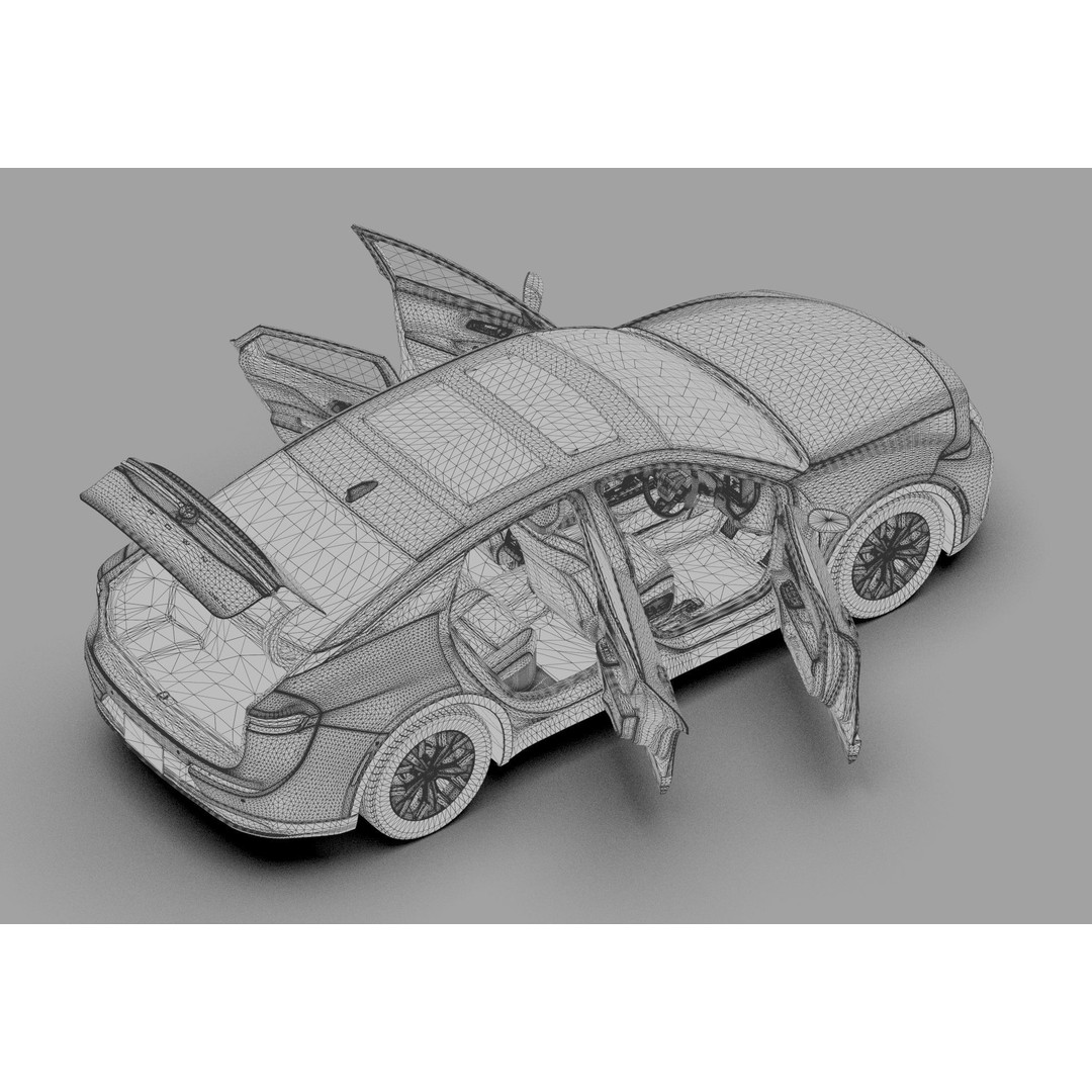 Toyota Crown Cross 2022 3D Model – High Poly Luxury Sedan, FBX, OBJ, Blender - View 74