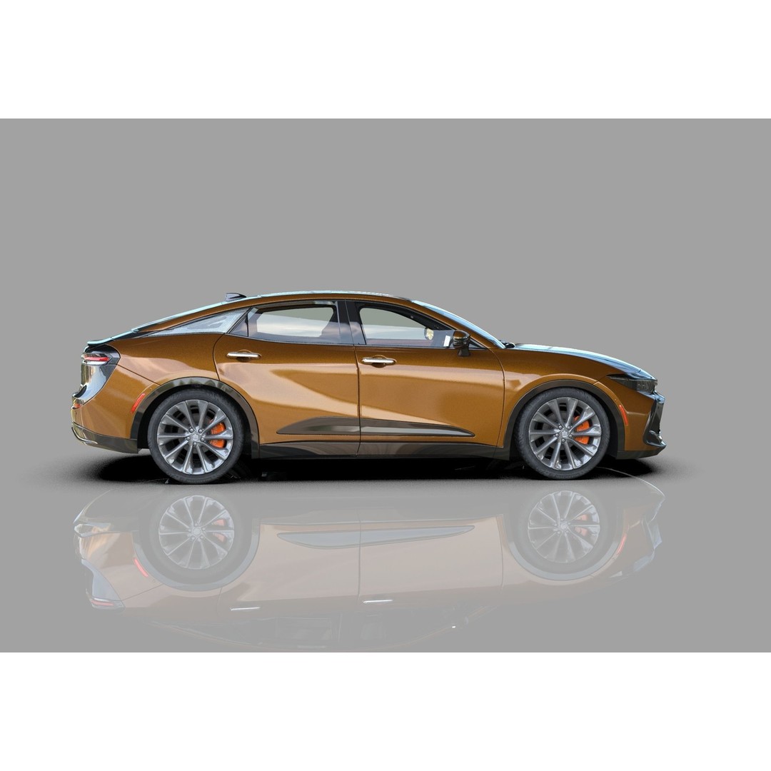 Toyota Crown Cross 2022 3D Model – High Poly Luxury Sedan, FBX, OBJ, Blender - View 8