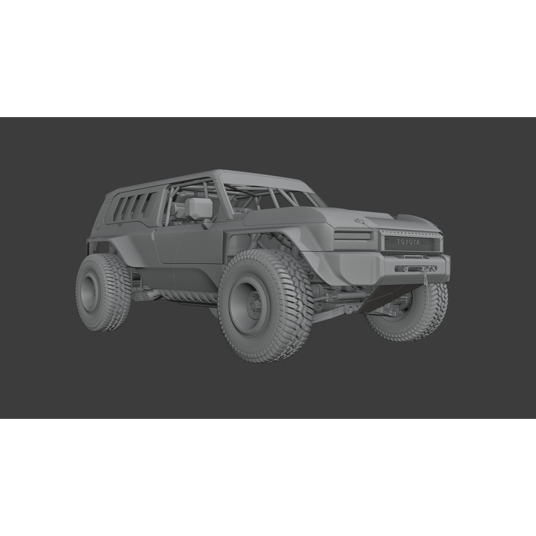 Toyota Land Cruiser 250 Prado 3D Model – Heavy Performance Off-Road, Blender, FBX, OBJ - View 11