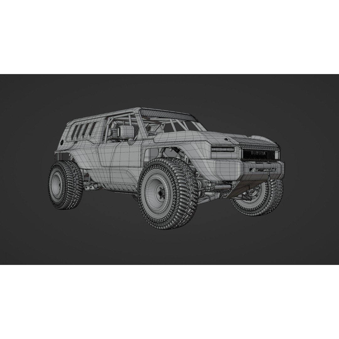 Toyota Land Cruiser 250 Prado 3D Model – Heavy Performance Off-Road, Blender, FBX, OBJ - View 12