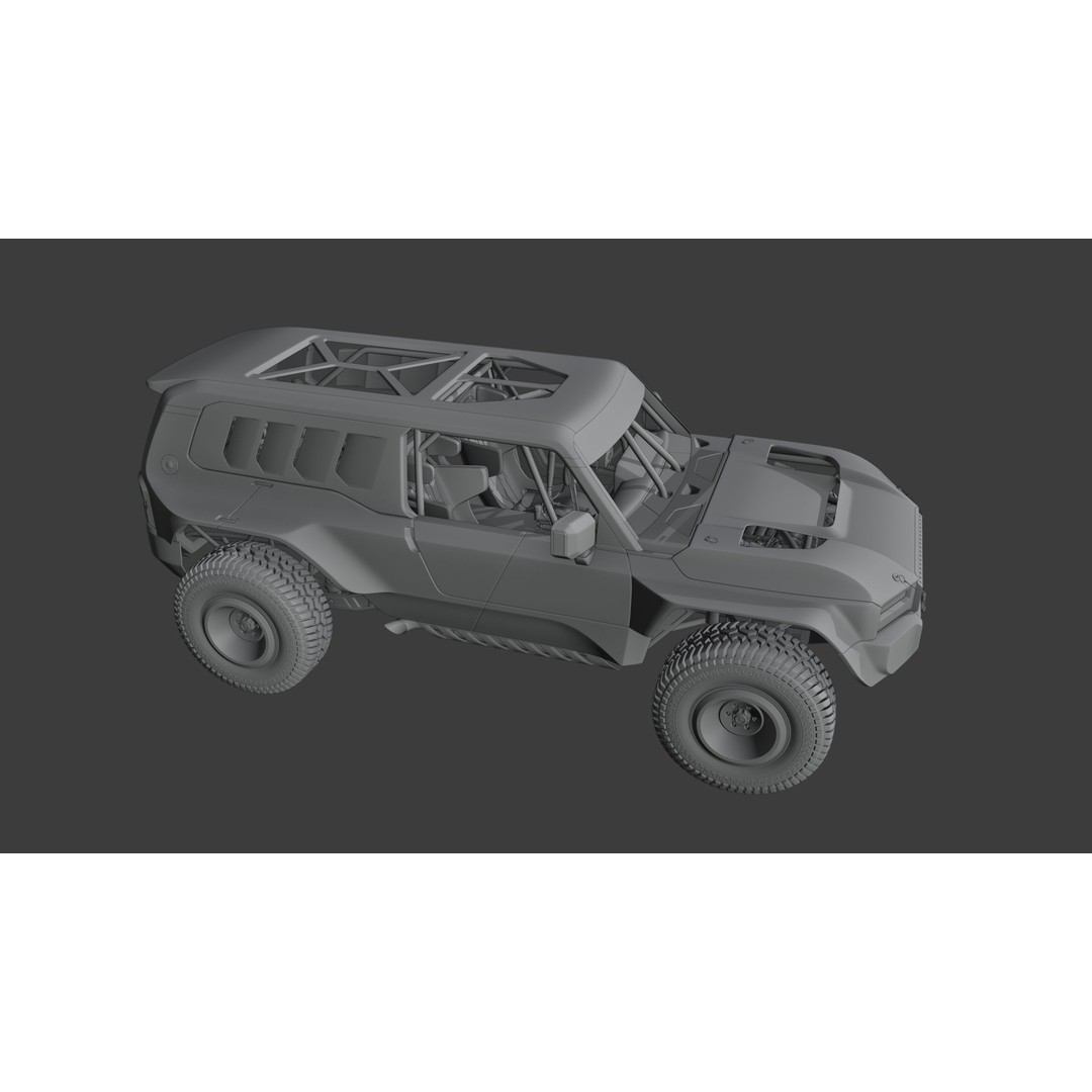 Toyota Land Cruiser 250 Prado 3D Model – Heavy Performance Off-Road, Blender, FBX, OBJ - View 19