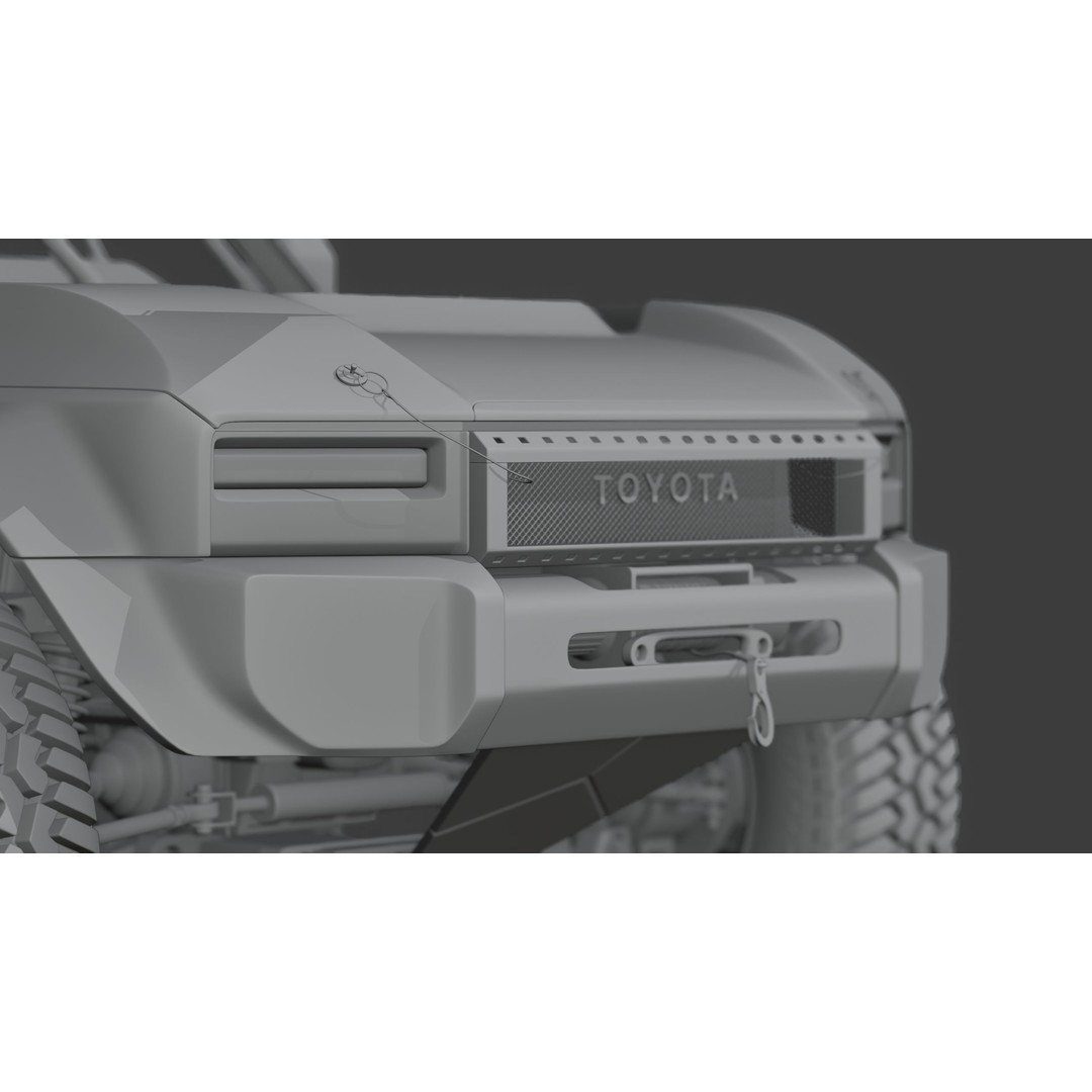 Toyota Land Cruiser 250 Prado 3D Model – Heavy Performance Off-Road, Blender, FBX, OBJ - View 21