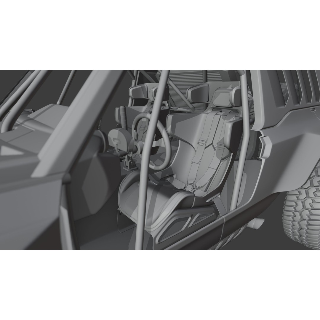 Toyota Land Cruiser 250 Prado 3D Model – Heavy Performance Off-Road, Blender, FBX, OBJ - View 25