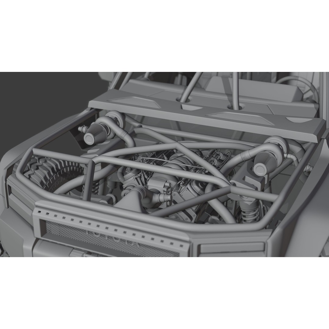 Toyota Land Cruiser 250 Prado 3D Model – Heavy Performance Off-Road, Blender, FBX, OBJ - View 27