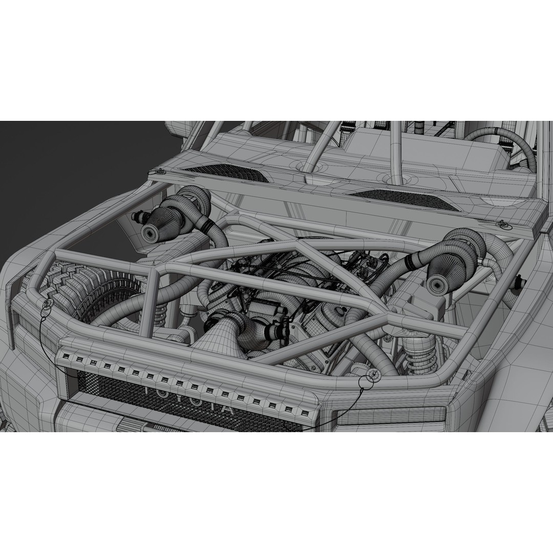 Toyota Land Cruiser 250 Prado 3D Model – Heavy Performance Off-Road, Blender, FBX, OBJ - View 28