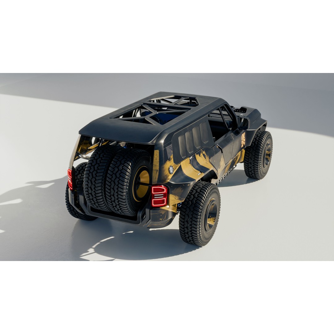 Toyota Land Cruiser 250 Prado 3D Model – Heavy Performance Off-Road, Blender, FBX, OBJ - View 4