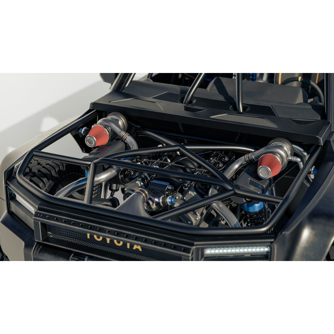 Toyota Land Cruiser 250 Prado 3D Model – Heavy Performance Off-Road, Blender, FBX, OBJ - View 9