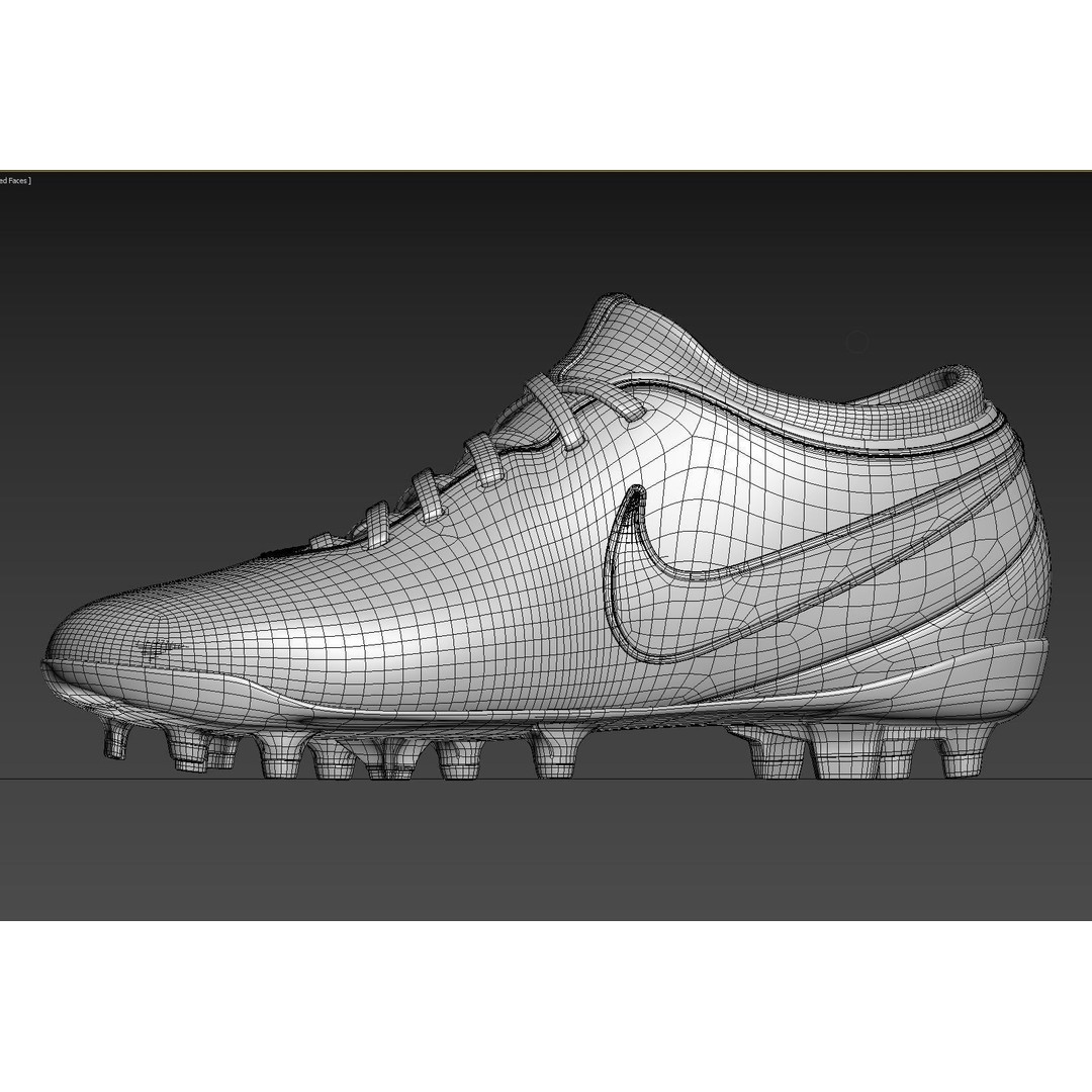 Red Football Boots 3D Model – Photorealistic Soccer Cleats, FBX, OBJ - View 13