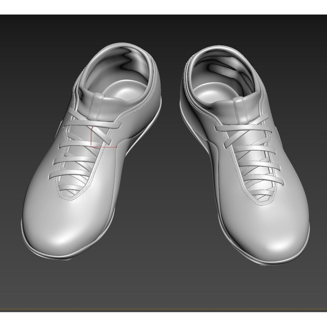 Red Football Boots 3D Model – Photorealistic Soccer Cleats, FBX, OBJ - View 14