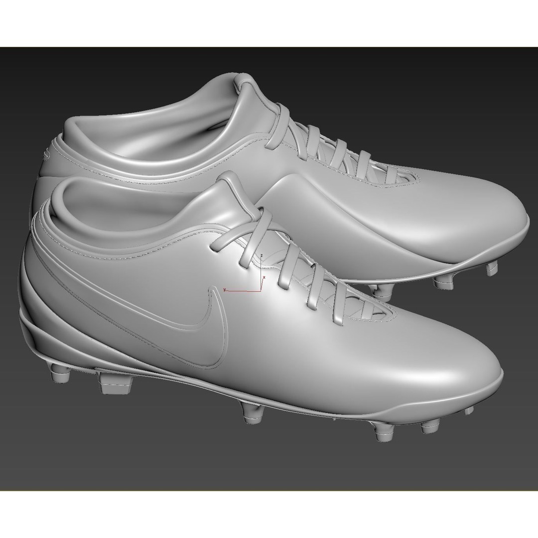 Red Football Boots 3D Model – Photorealistic Soccer Cleats, FBX, OBJ - View 17