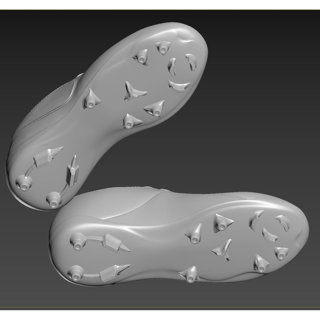 Red Football Boots 3D Model – Photorealistic Soccer Cleats, FBX, OBJ - View 9