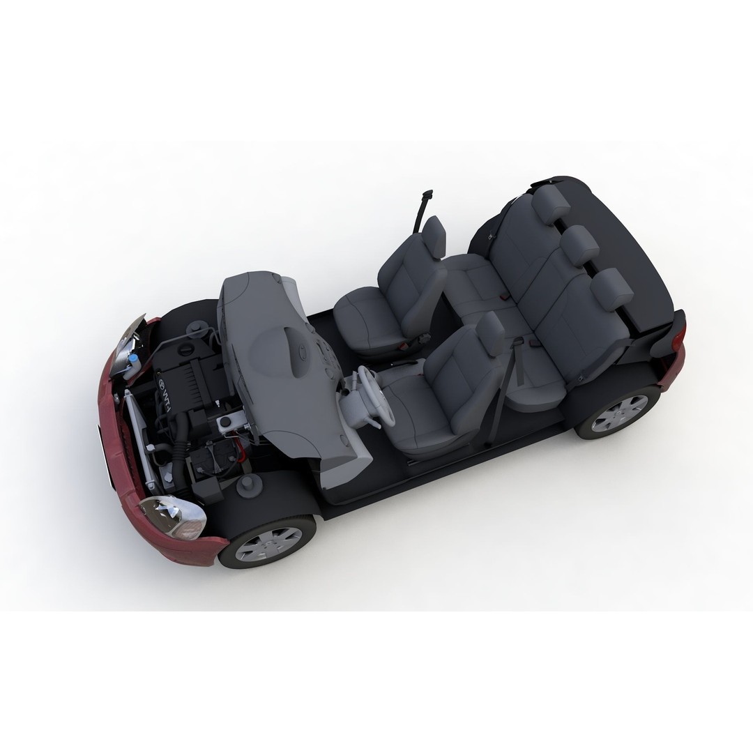 Toyota Yaris 3D Model – High Detail Compact Vehicle, FBX, OBJ - View 13