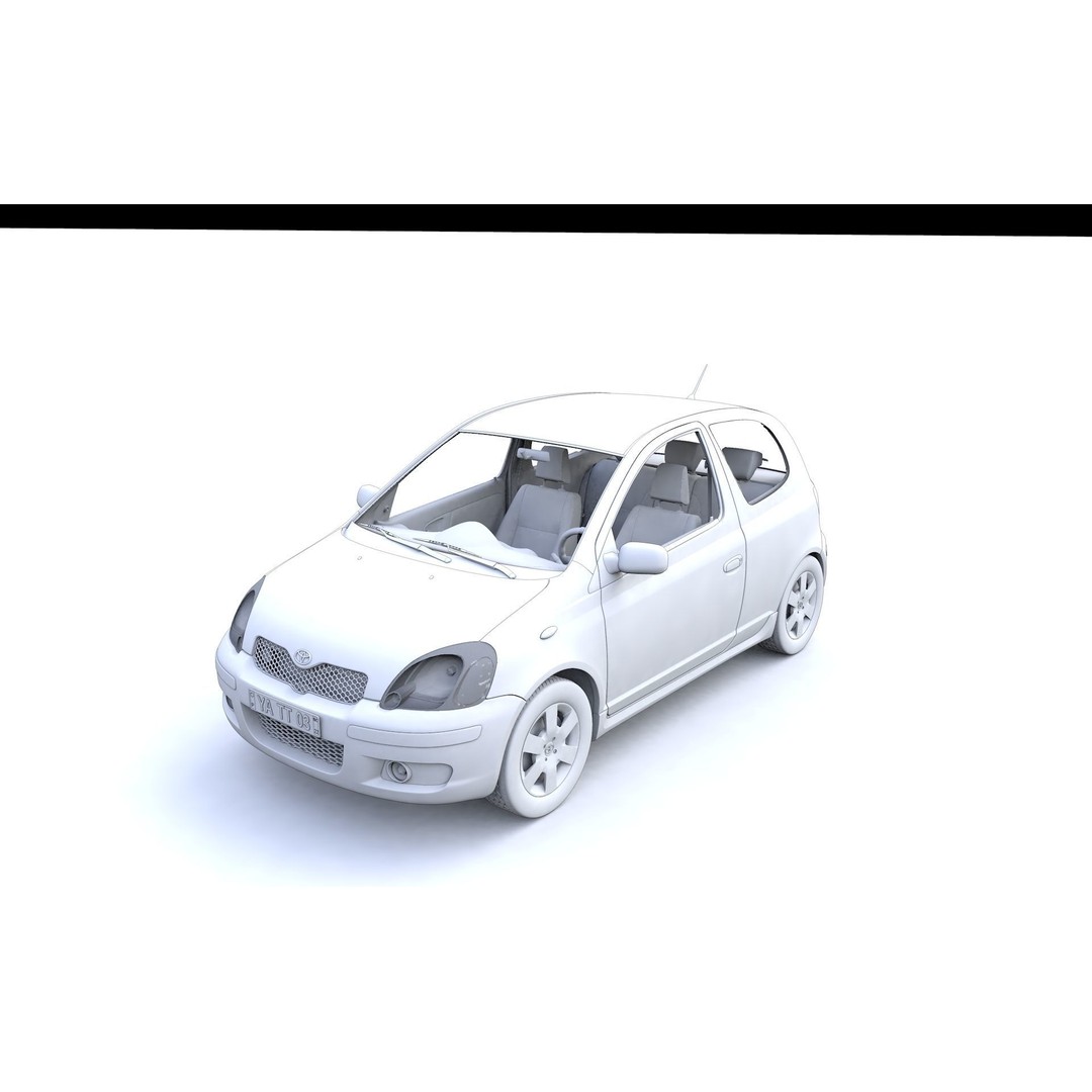 Toyota Yaris 3D Model – High Detail Compact Vehicle, FBX, OBJ - View 15