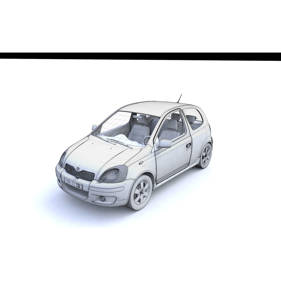 Toyota Yaris 3D Model – High Detail Compact Vehicle, FBX, OBJ - View 16