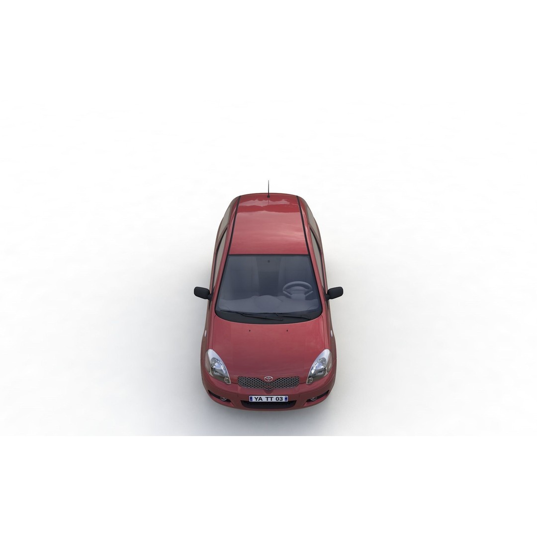 Toyota Yaris 3D Model – High Detail Compact Vehicle, FBX, OBJ - View 8